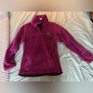 Patagonia Purple Cowl Neck Sweater